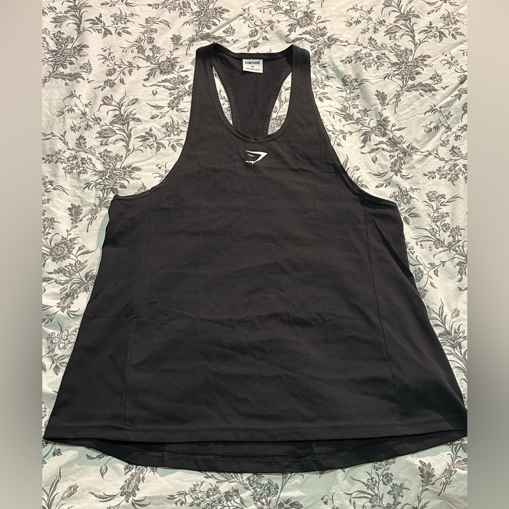Gymshark Men’s React Stringer, Black, Medium
